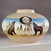 Southwest Vase with Faux Windcatcher